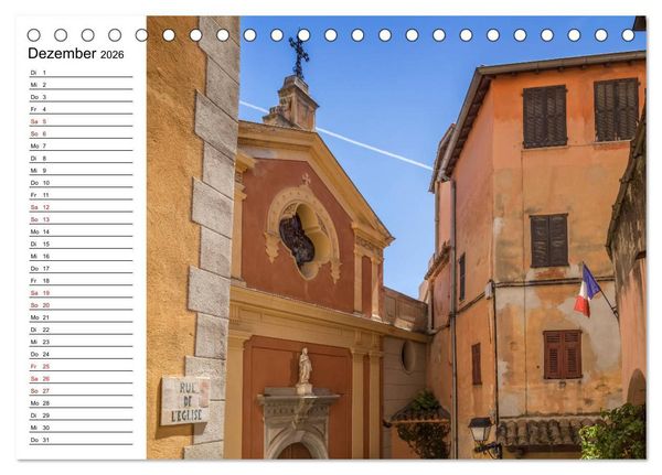 Produktbild: C&Ocirc;TE D&rsquo;AZUR Bezaubernde Orte (Tischkalender 2026 DIN A5 quer), CALVENDO Monatskalender