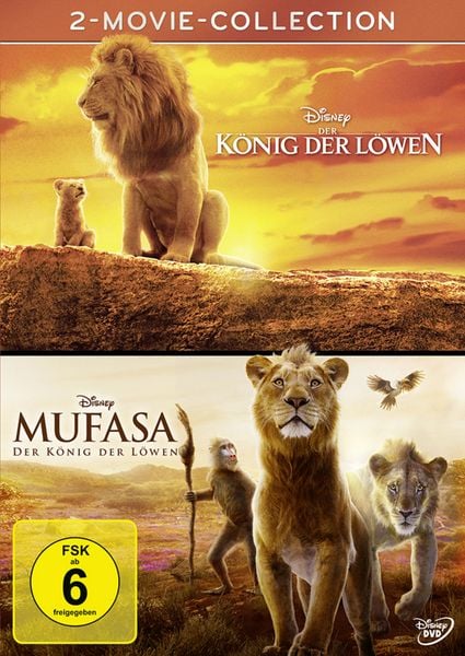 Produktbild: Der K&ouml;nig der L&ouml;wen+Mufasa (Live-Action) [2 DVDs]