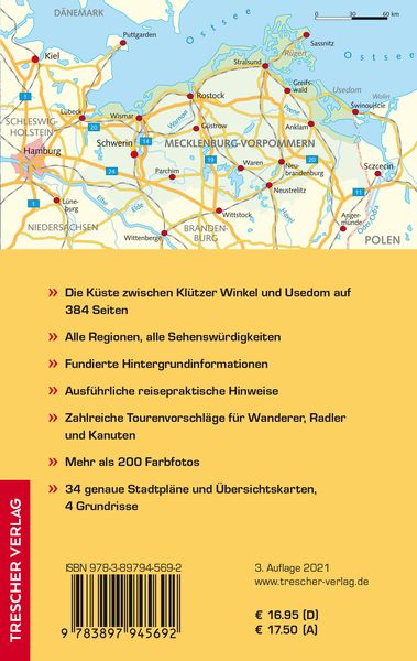 TRESCHER Reiseführer Ostseeküste Mecklenburg-Vorpommern