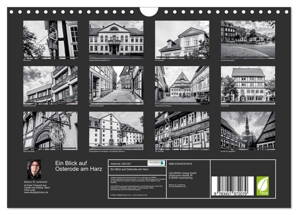 Produktbild: Ein Blick auf Osterode am Harz (Wandkalender 2026 DIN A4 quer), CALVENDO Monatskalender