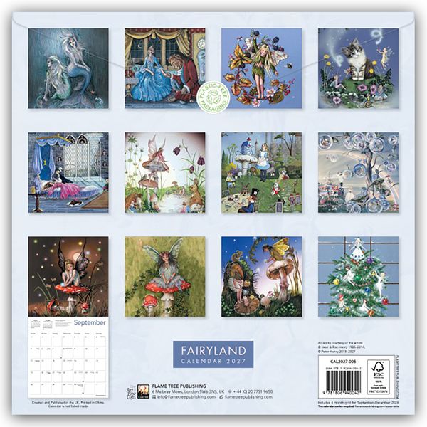 Produktbild: Fairyland &ndash; Feenland 2027 &ndash; Original Flame Tree Publishing-Kalender [Kalender]