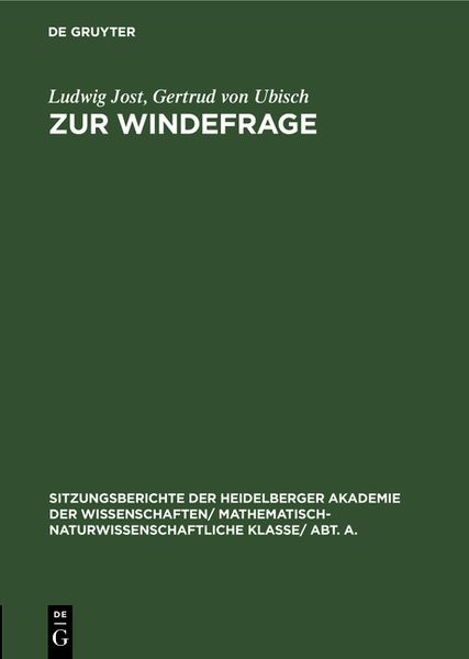Produktbild: Zur Windefrage