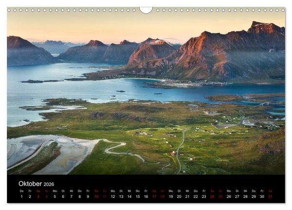 Produktbild: Lofoten - Inseln im Nordmeer (Wandkalender 2026 DIN A3 quer), CALVENDO Monatskalender