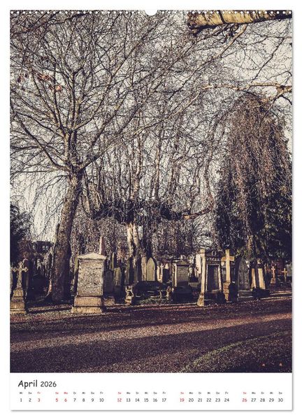 Produktbild: Dean Cemetery - Historischer Friedhof Edinburgh (Wandkalender 2026 DIN A2 hoch), CALVENDO Monatskalender