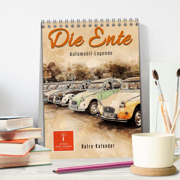 Produktbild: Die Ente - Automobil Legende (Tischkalender 2026 DIN A5 hoch), CALVENDO Monatskalender