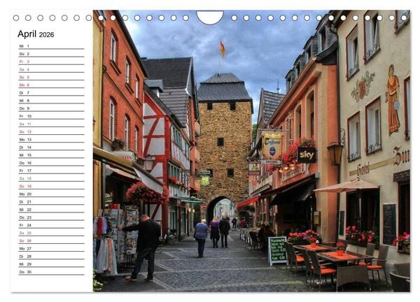 Produktbild: Die sch&ouml;nsten Orte der Eifel - Ahrweiler (Wandkalender 2026 DIN A4 quer), CALVENDO Monatskalender