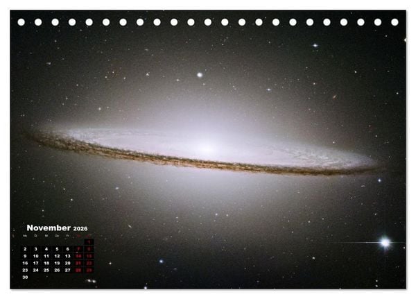 Produktbild: Hubble - 35 Jahre atemberaubende Aufnahmen (Tischkalender 2026 DIN A5 quer), CALVENDO Monatskalender