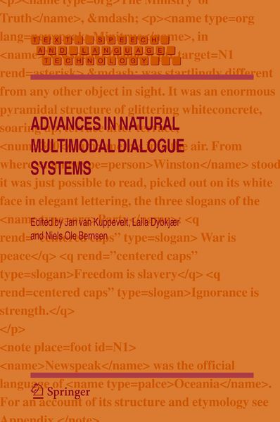 Produktbild: Advances in Natural Multimodal Dialogue Systems