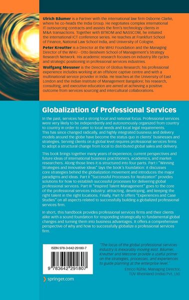Produktbild: Globalization of Professional Services