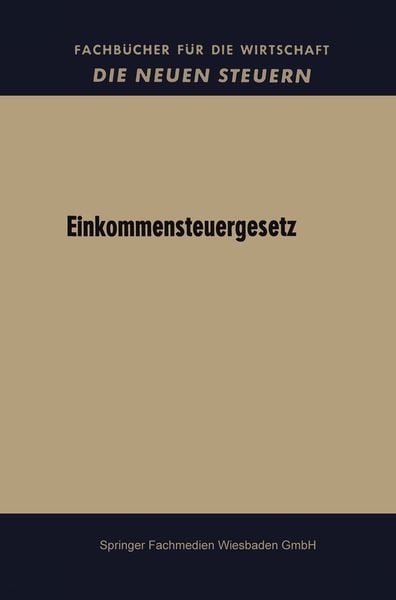 Produktbild: Einkommensteuergesetz