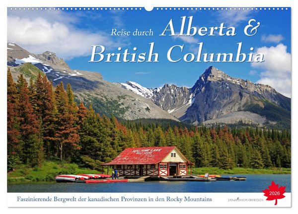Produktbild: Reise durch Alberta und British Columbia (Wandkalender 2026 DIN A2 quer), CALVENDO Monatskalender