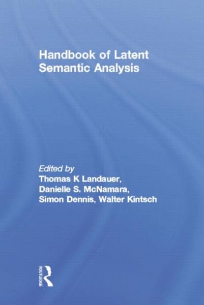 Produktbild: Handbook of Latent Semantic Analysis