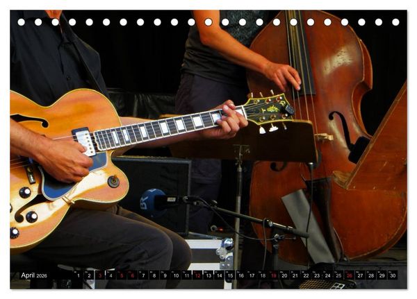 Produktbild: Klangbilder des Jazz (Tischkalender 2026 DIN A5 quer), CALVENDO Monatskalender
