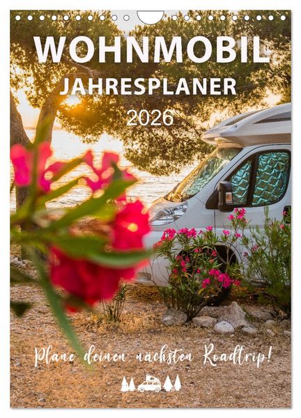 Produktbild: Wohnmobil Jahresplaner (Wandkalender 2026 DIN A4 hoch), CALVENDO Monatskalender
