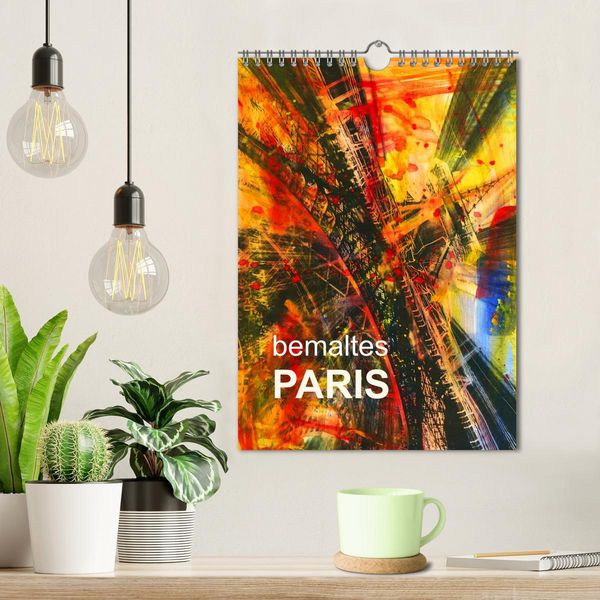 Produktbild: bemaltes Paris (Wandkalender 2026 DIN A4 hoch), CALVENDO Monatskalender
