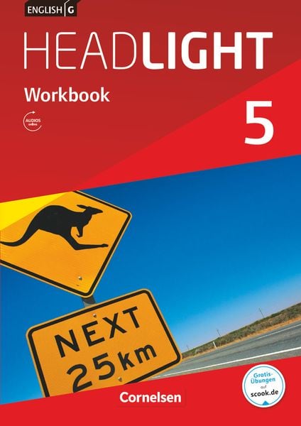 English G Headlight Band 5: 9. Schuljahr - Workbook mit Audios online