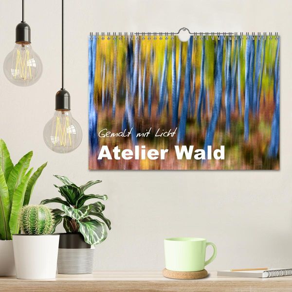 Produktbild: Atelier Wald - gemalt mit Licht (Wandkalender 2026 DIN A4 quer), CALVENDO Monatskalender