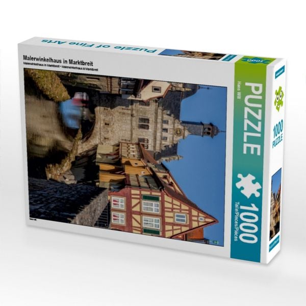 Produktbild: CALVENDO Puzzle Malerwinkelhaus in Marktbreit | 1000 Teile Lege-Gr&ouml;&szlig;e 64x48cm Foto-Puzzle f&uuml;r gl&uuml;ckliche Stunden