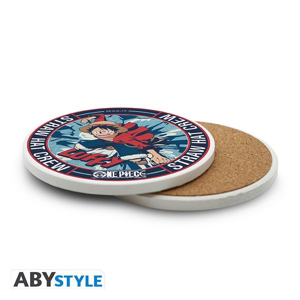 Produktbild: ONE PIECE - Ceramic Coasters "Luffy"