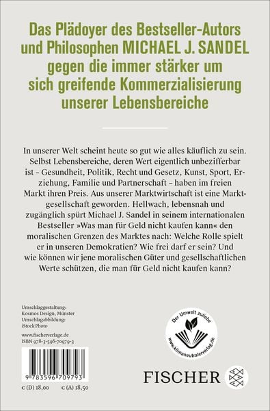 Produktbild: Was man f&uuml;r Geld nicht kaufen kann