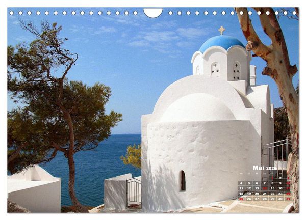 Produktbild: Liebenswertes Griechenland Amorgos und Mykonos (Wandkalender 2026 DIN A4 quer), CALVENDO Monatskalender