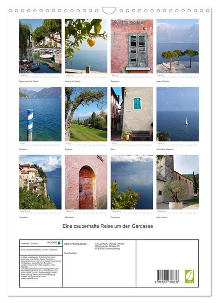 Produktbild: Eine zauberhafte Reise um den Gardasee (Wandkalender 2026 DIN A3 hoch), CALVENDO Monatskalender