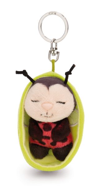 Produktbild: NICI - Schl&uuml;sselanh&auml;nger Sleeping Pets Marienk&auml;fer 8cm K&ouml;rbchen gr&uuml;n GREEN