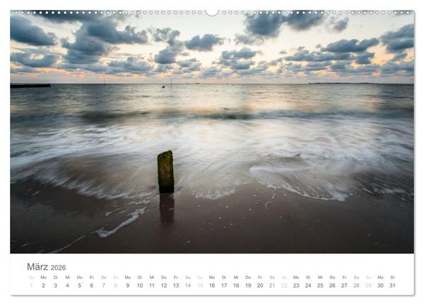 Produktbild: Nordfriesische Inselwelt - Bunte Watt- und Wolkenlandschaften (Wandkalender 2026 DIN A2 quer), CALVENDO Monatskalender