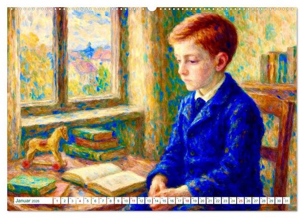 Produktbild: Rainer Maria Rilke. Sein Leben, seine Werke (Wandkalender 2026 DIN A2 quer), CALVENDO Monatskalender