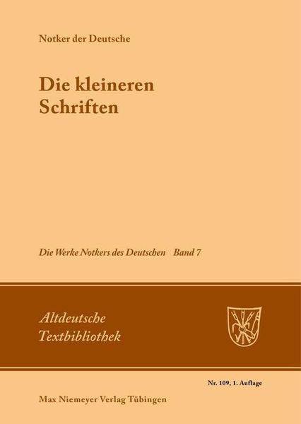 Produktbild: Die kleineren Schriften