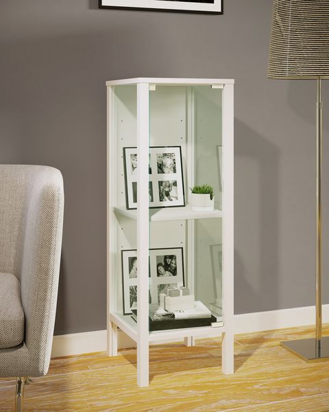 Produktbild: Glasvitrine Jensol S mit ESG Glas Regal stehend
