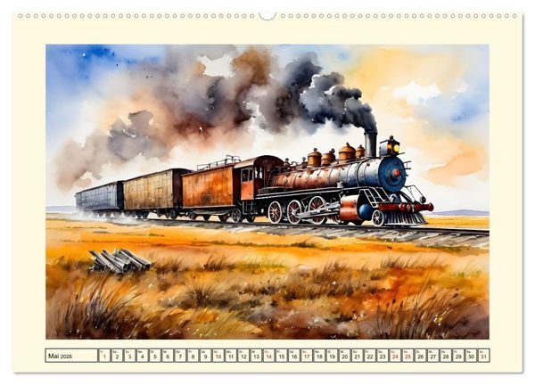 Produktbild: Nostalgie - der Wilde Westen (Wandkalender 2026 DIN A2 quer), CALVENDO Monatskalender