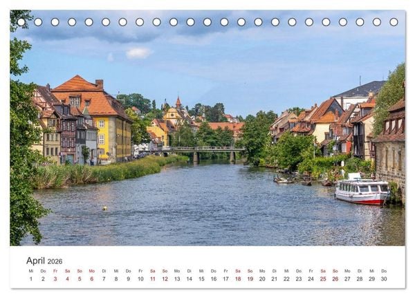 Produktbild: Franken - Malerische Orte und Landschaften (Tischkalender 2026 DIN A5 quer), CALVENDO Monatskalender