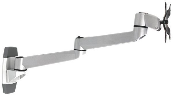 Produktbild: SpeaKa Professional Monitor-Wandhalterung SP-1624856 SuperSwivel 1 Display(s) 25,4cm (10\") - 76,2cm (30\") Silber-Schwarz Neigbar