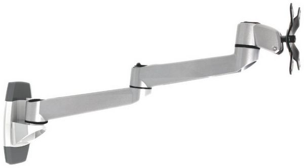 Produktbild: SpeaKa Professional SP-1624856 SuperSwivel Monitor-Wandhalterung 1 Display(s) 25,4cm (10\") - 76,2cm (30\") Silber-Schwarz Neigbar