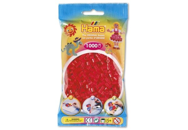 Hama Perlen rot, 1000 Stück