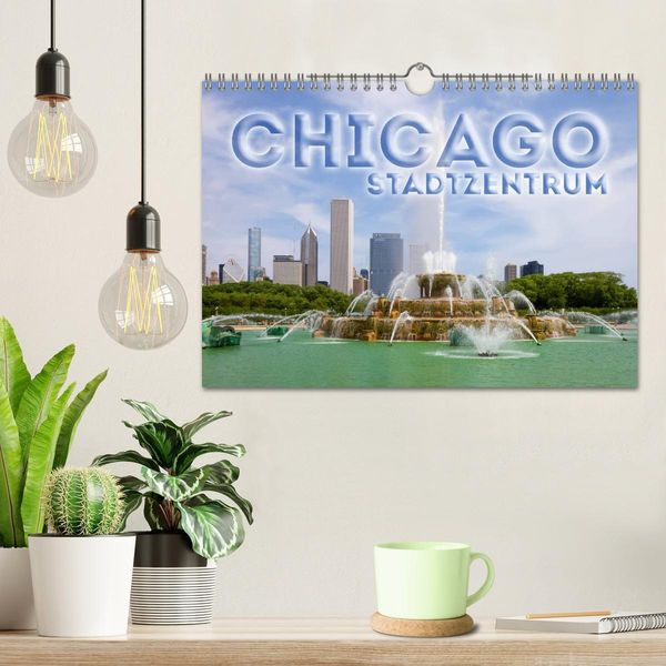 Produktbild: CHICAGO Stadtzentrum (Wandkalender 2026 DIN A4 quer), CALVENDO Monatskalender