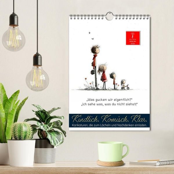 Produktbild: Kindlich. Komisch. Klar. (Wandkalender 2026 DIN A4 hoch), CALVENDO Monatskalender