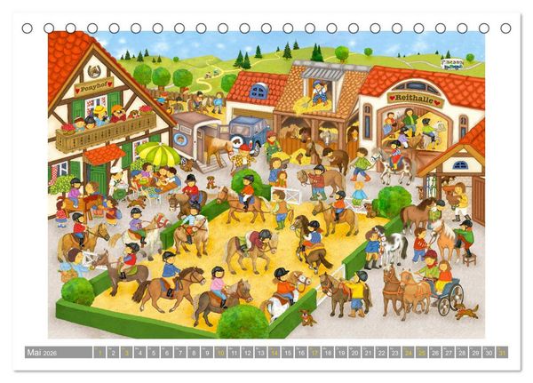Produktbild: Wimmelig durch das Jahr (Tischkalender 2026 DIN A5 quer), CALVENDO Monatskalender