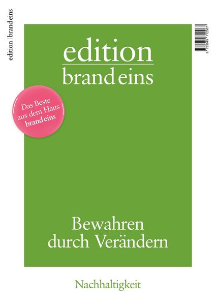Produktbild: Edition brand eins: Nachhaltigkeit