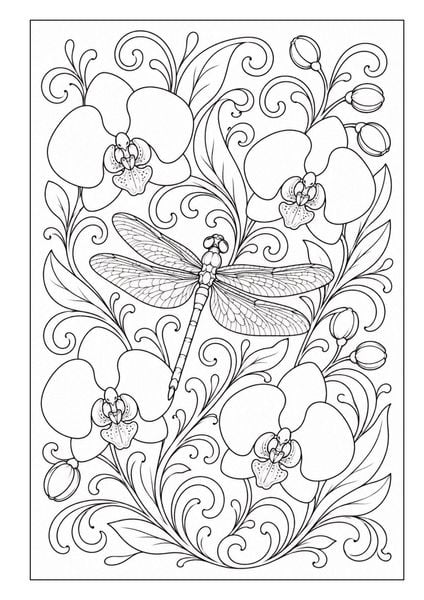 Produktbild: Mandala Blumen Malbuch f&uuml;r Erwachsene mit 100 floralen Ausmalmotiven