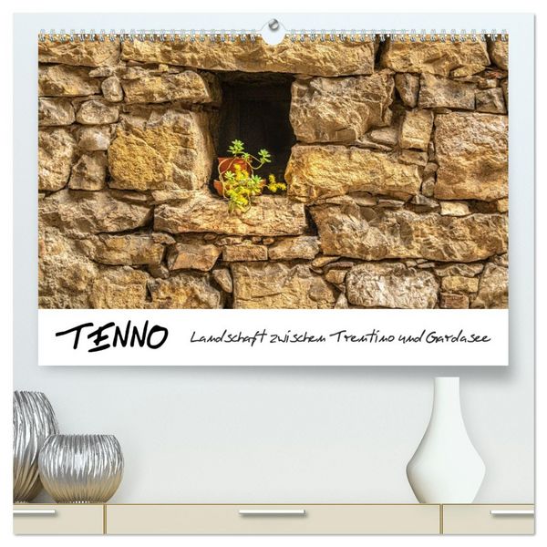 Produktbild: Tenno - Landschaft zwischen Trentino und Gardasee (hochwertiger Premium Wandkalender 2026 DIN A2 quer), Kunstdruck in Hochglanz