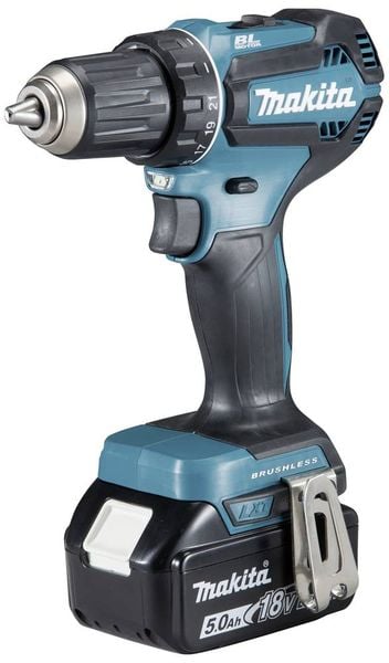 Makita DDF485RTJ Akku-Bohrschrauber 18 V 5.0 Ah inkl. 2. Akku, inkl. Ladegerät, inkl. Koffer