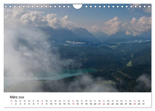Produktbild: Berge und Seen rund um die Zugspitze (Wandkalender 2026 DIN A4 quer), CALVENDO Monatskalender