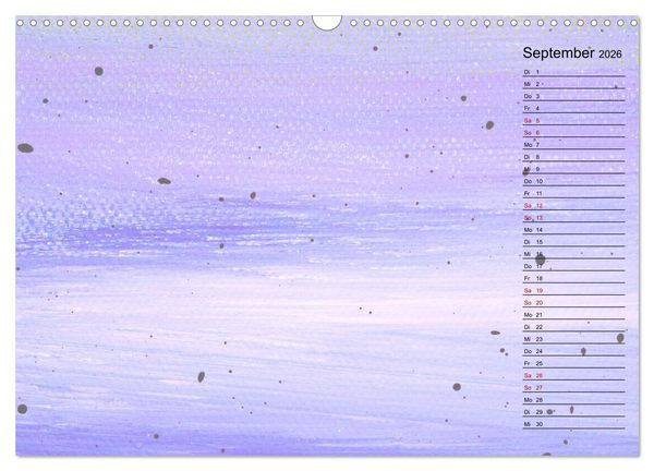 Produktbild: Pastellbunter DIY-Bastelkalender (Wandkalender 2026 DIN A3 quer), CALVENDO Monatskalender