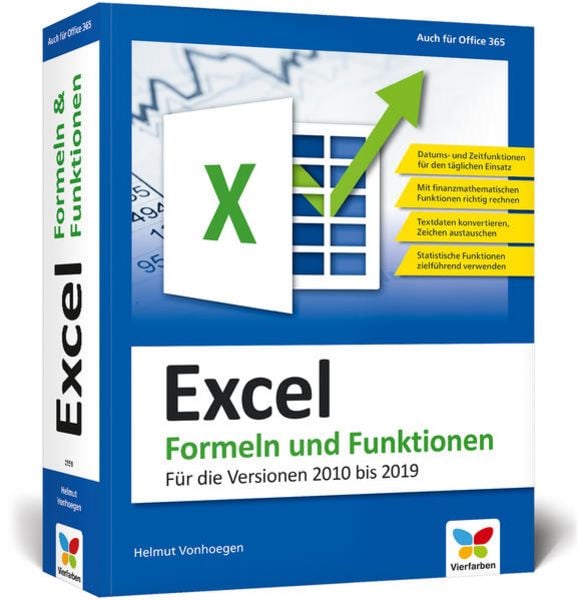 Excel – Formeln und Funktionen, Taschenbuch von Helmut Vonhoegen, Vierfarben