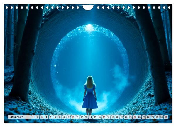 Produktbild: Alice &ndash; Eine Reise durch das Wunderland (Wandkalender 2027 DIN A4 quer), CALVENDO Monatskalender