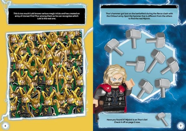 Produktbild: LEGO&reg; MARVEL - Thors heldenhafte Abenteuer - Mein Wimmel-Stickerspa&szlig;
