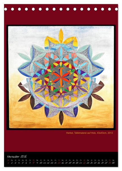 Produktbild: Die heilige Blume des Lebens - Mandalas von Istvan Seidel (Tischkalender 2026 DIN A5 hoch), CALVENDO Monatskalender