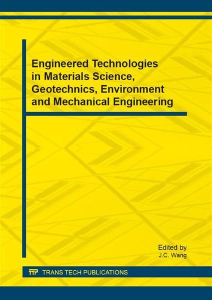 Produktbild: Engineered Technologies in Materials Science, Geotechnics, Environment and Mechanical Engineering
